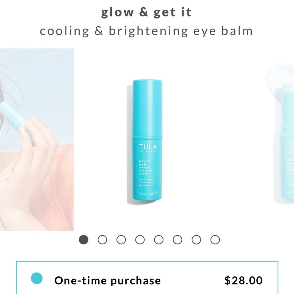 Tula skincare glow and get it eye cream